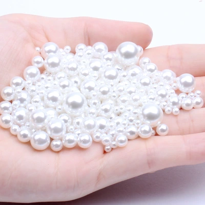 Small Pack 1.5-18Mm Simulated High Light Non-Porous Pearl Abs Loose Bead Accessories Decorated Round Wedding Pearl Diy Beads