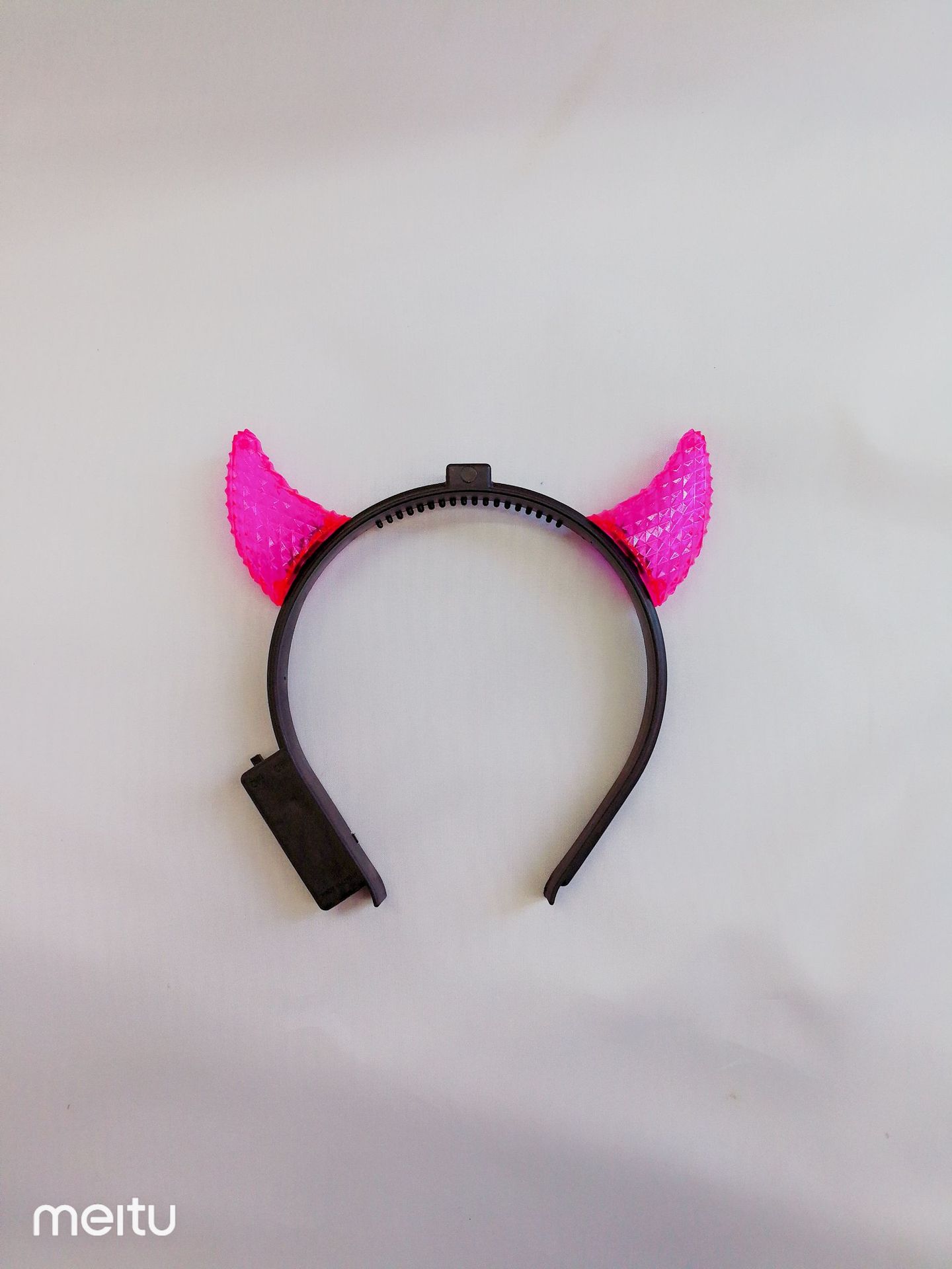 Classic Selling Transparent Calf Horn Led Luminous Head Buckle Horn Headwear Manufacturers Wholesale Direct Sales Specification drawing