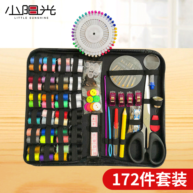 172 Pieces Of Large Capacity Home Travel Sewing Kit Practical Sewing Thread Stripping Knife Yarn Cutting Tape Sewing Kit details Picture