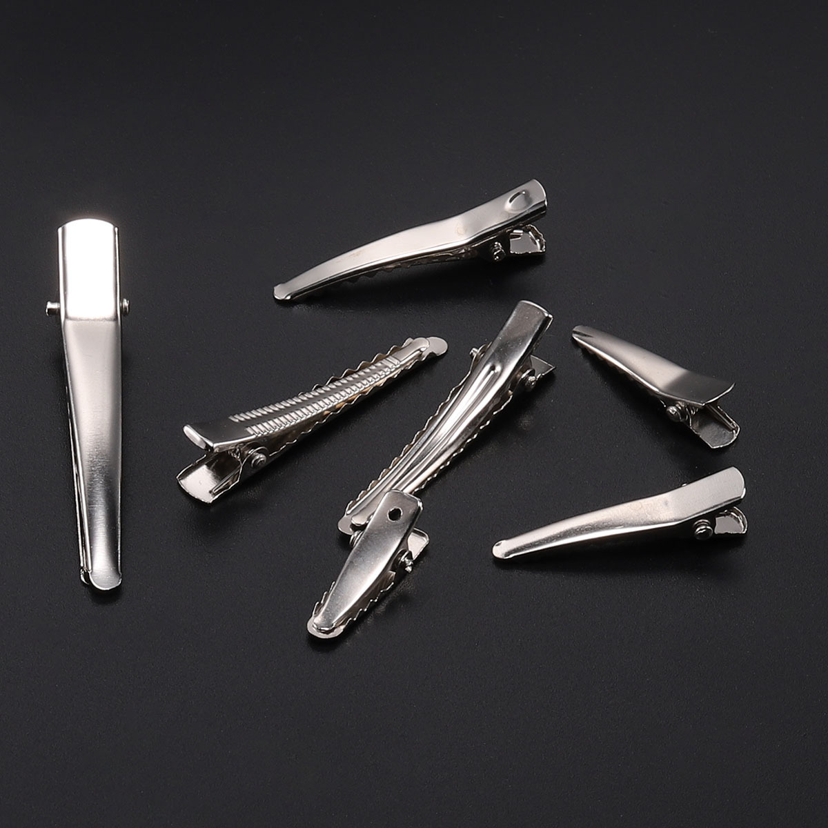 Flat Mouth Clip Needle Mouth Clip Duck Mouth Clip Korean Hairpin Accessories Jewelry Diy Hair Accessories Metal Plate Elastic Hairpin details Picture