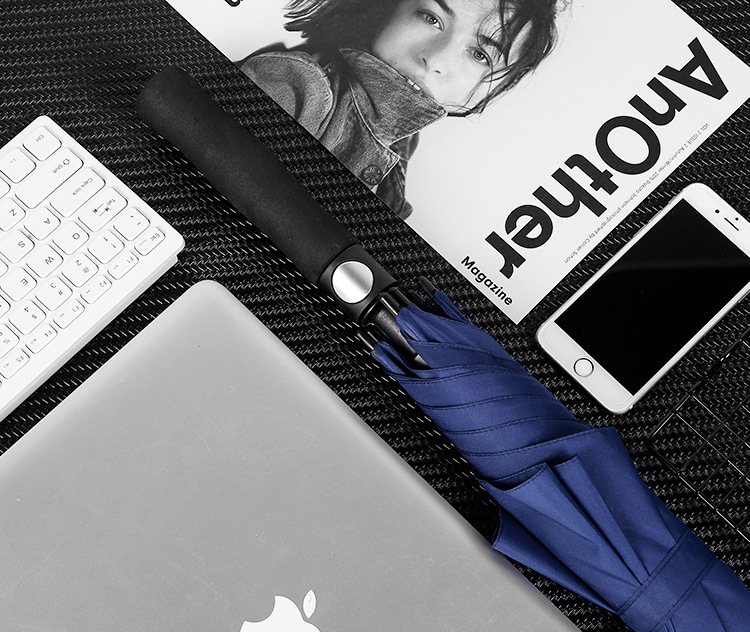 全纤维高尔夫伞自动开长柄伞大号弯柄直杆雨伞商务双人礼品广告伞详情24