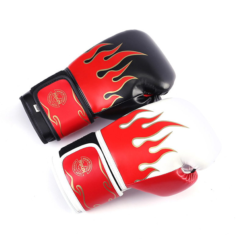 火焰拳击手套散打成人儿童搏击泰拳拳击手套散打训练手套