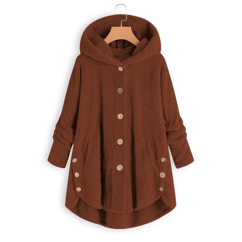 2022 Autumn and winter dress, Amazon plus-size women's clothing, mid-length lamb plush double-sided fleece coat for women Application Scenario