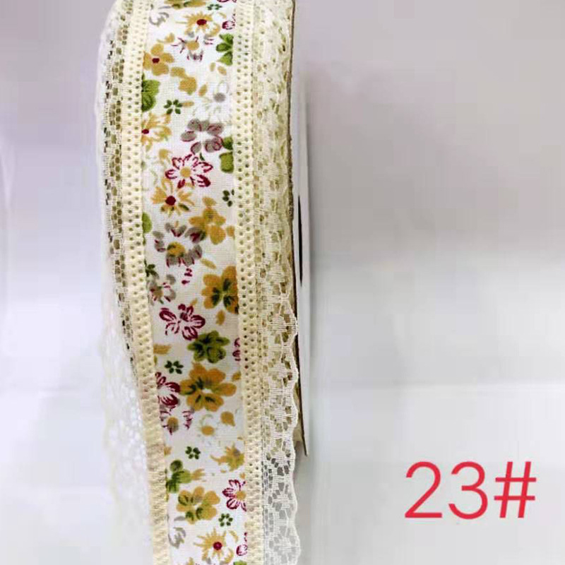 双面蕾丝精美织带压花带 多种颜色复古提花织带 服装服饰配件织带