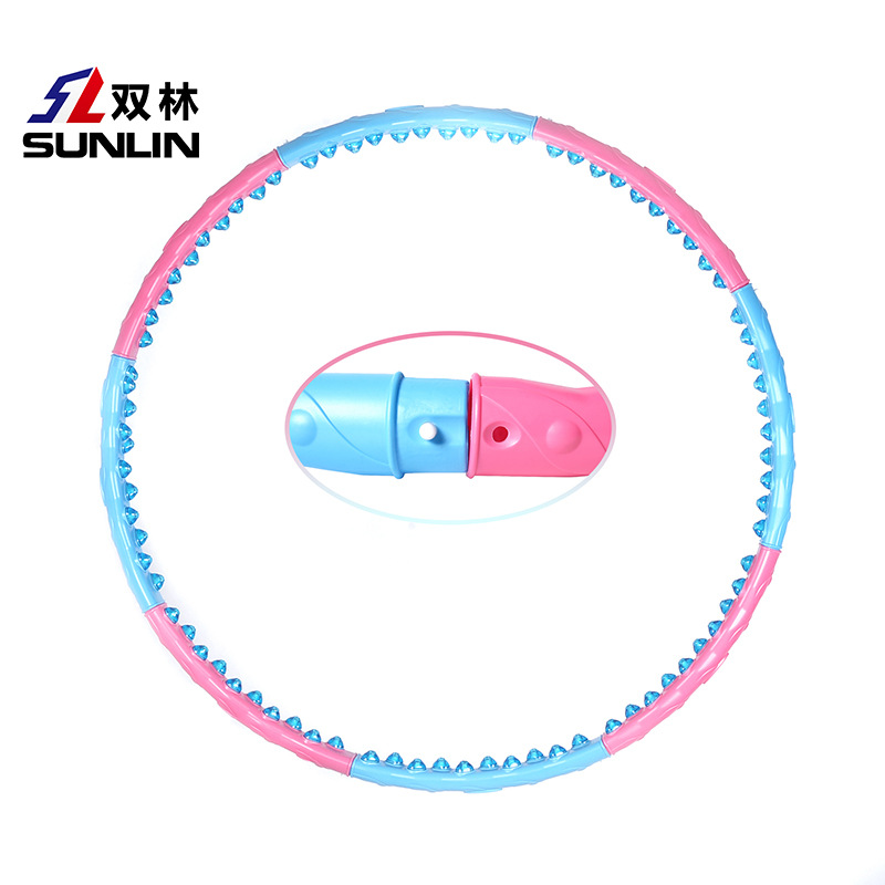 Wholesale Shuanglin Massage Ball Hula Hoop Removable Magnet Hula Hoop Fitness Sports Goods Manufacturers Direct Sales details Picture