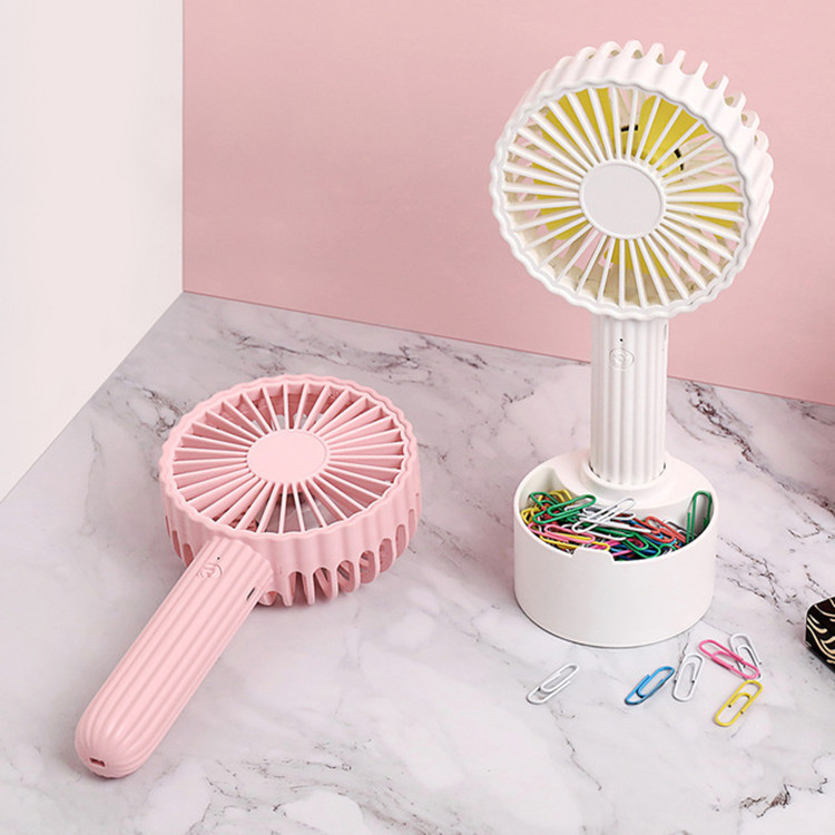 Creative Cactus fan, portable Macaron desktop USB charging fan, multi-functional summer cooling fan details Picture