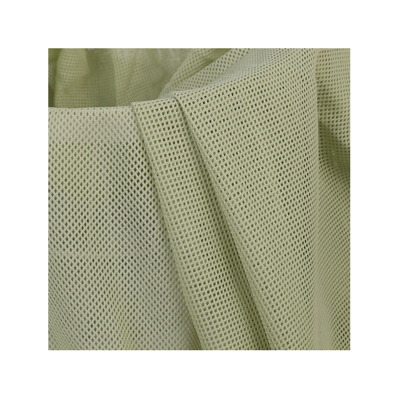 75D all-polyester low-elasticity four-corner mesh fabric dyed combed mesh fabric moisture-wicking and sweat-absorbing sportswear fabric Application Scenario