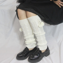 Japanese bubble socks Elephant socks hairball calf socks twist warm pile middle tube over knee warm student JK socks