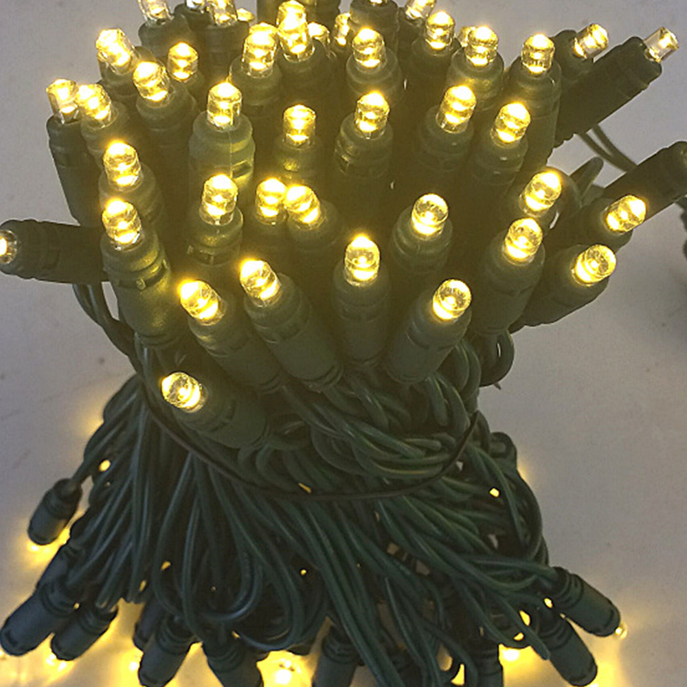 Outdoor IP65 waterproof LED light string, injection type Christmas light string, starry sky tree light decorative color light string Application Scenario