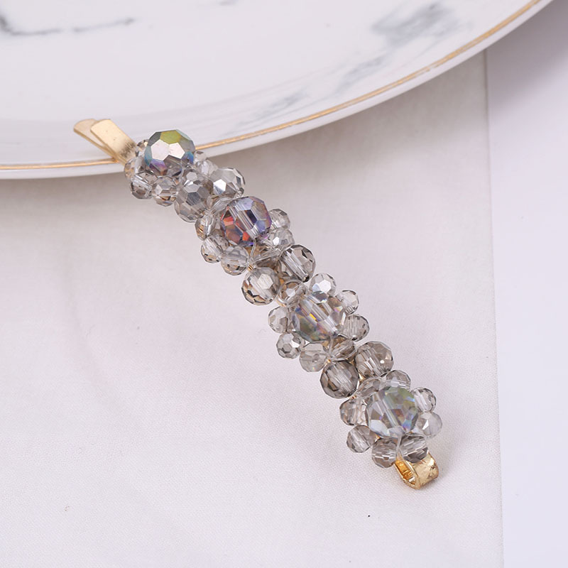 Wholesale of hair clips in stock. Korean version water diamond one-piece adult fashion hair accessory. Instagram popular hair clip decoration bangs clip Item Picture