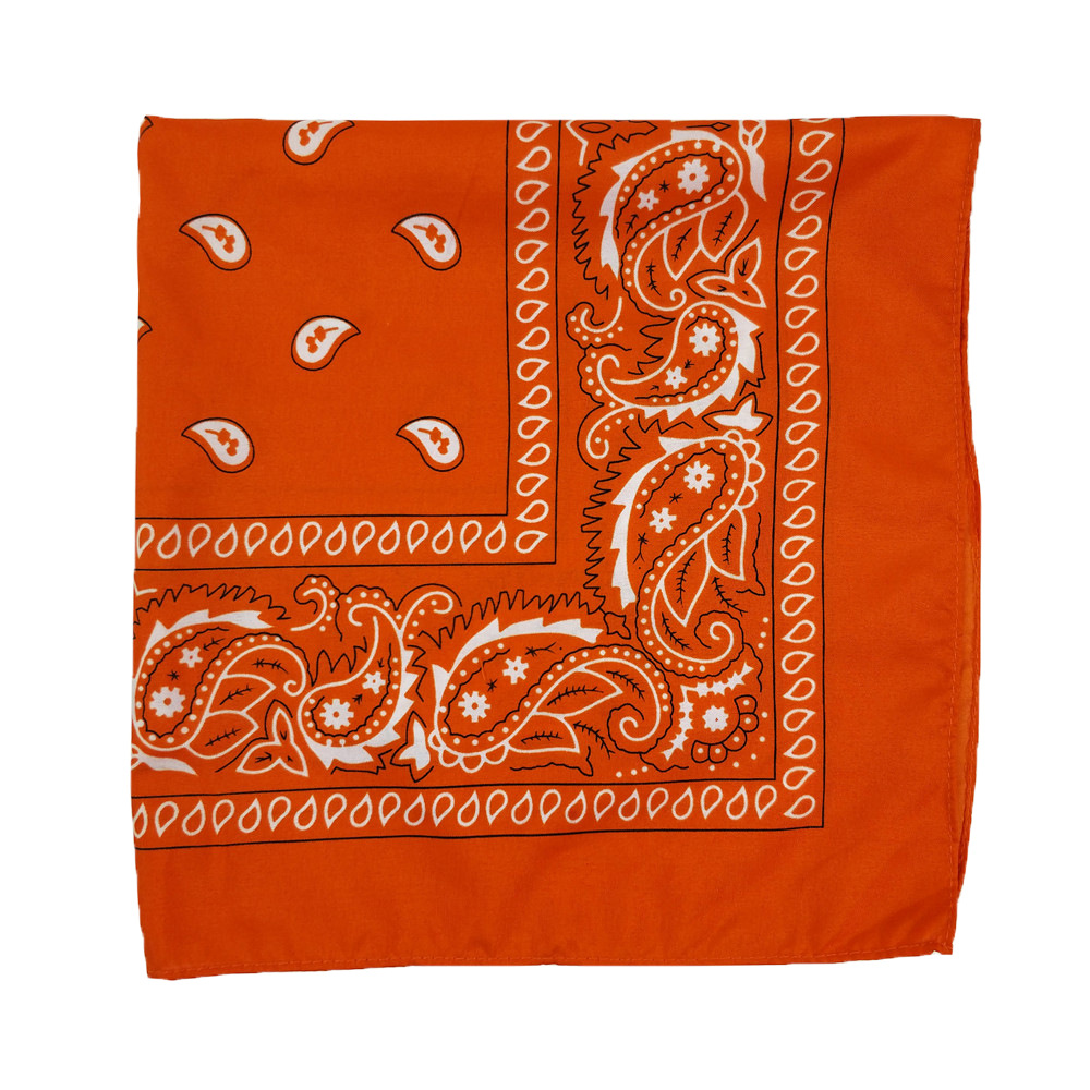 Custom polyester cotton Paisley cashew flower square Hip hop hop riding bandana sunflower seed flower bandana Specification drawing