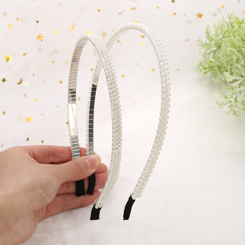 Korean version of the popular hair band, women's headband, InS-style accessories, cat ears, pearl bow hair accessories, domestic independent wholesale Application Scenario