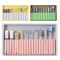 Cross-border new polish machine nail polish tools alloy tungsten steel ceramic nail polish head set polishing tools