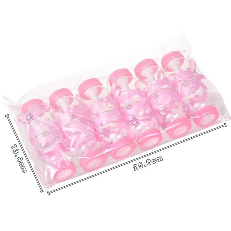 创意奶瓶透明塑料喜糖盒 欧式baby shower宝宝周岁满月糖果包装盒详情图5