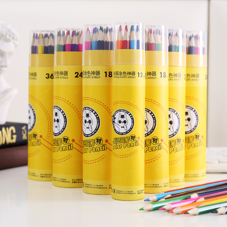 Kids paint color pencils Students Art Sketch brushes Learn stationery supplies 12 18 24 36 colors thumbnail