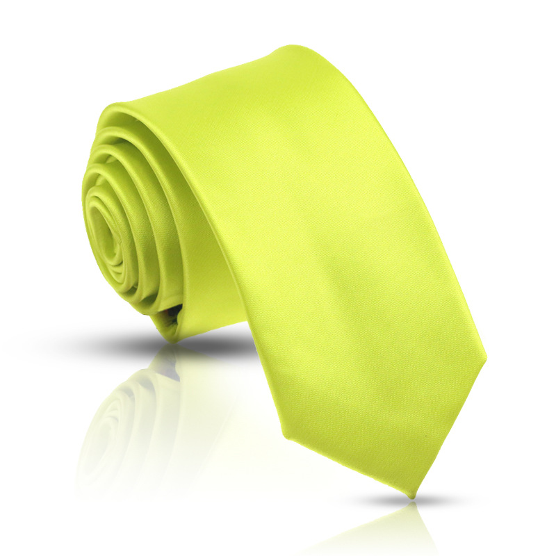 厂家现货供应定制装商务条纹高档6cm8cm涤丝男士黄色领带