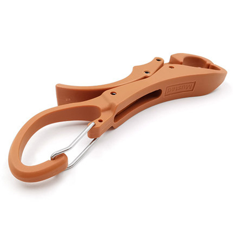 Mustad three-color plastic fish control device, no harm to fish, portable fish mouth clamp, lure control large object clamp for fishing Specification image