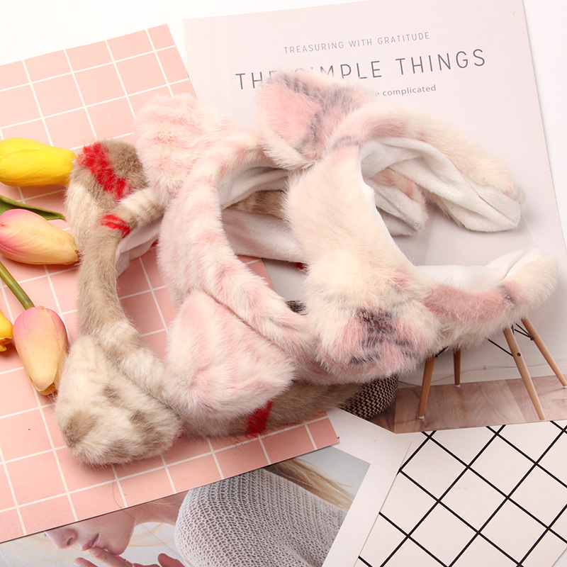 Korean Plush Cat Ears Wide Hair Band Cute Girl Heart Hair Accessories Face Wash Hair Band Head Band Non-Slip Pressure Hair Clip details Picture