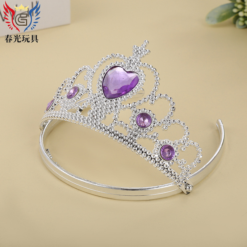 Manufacturers Direct Sales Of Frozen Crown Magic Stick Set Cute Children Heart With Diamond Crown Love Fairy Stick Application Scenario