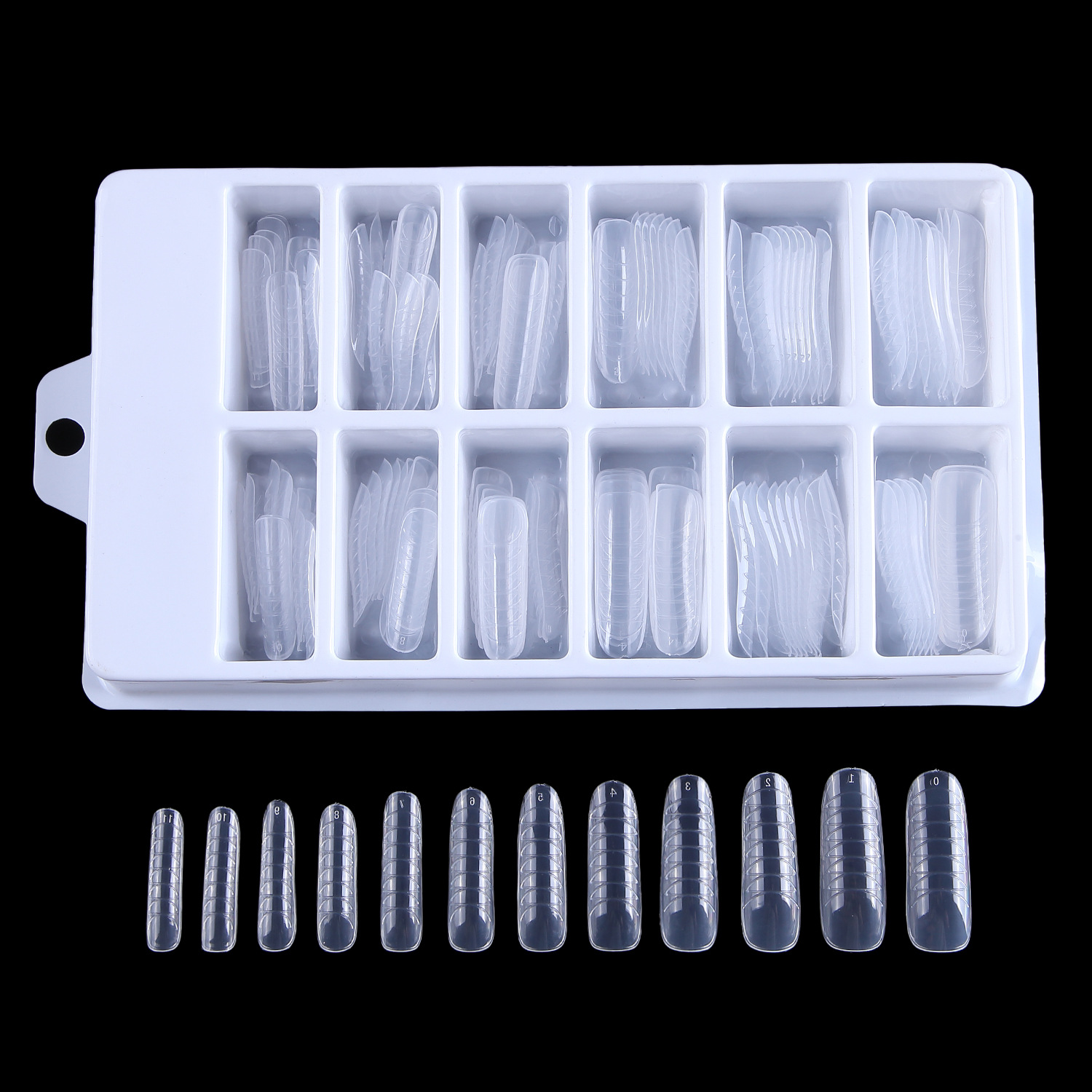 Manicura sin papel soporte adhesivo de extensión molde de manicura caja de 120 piezas piezas de shaping shaping sheets quick crystal nails assist shanilak