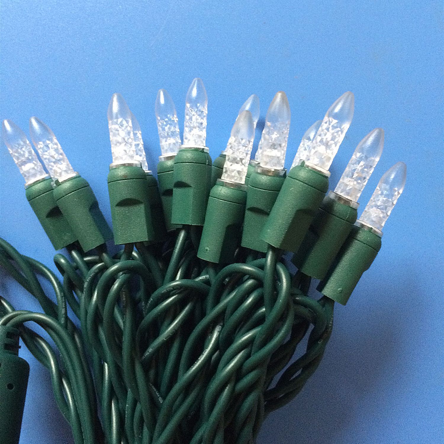 Factory direct ice cube injection-molded festival light strings, outdoor waterproof Christmas decorative tree lights, decorative lights, garden lights, and colored lights Specification image