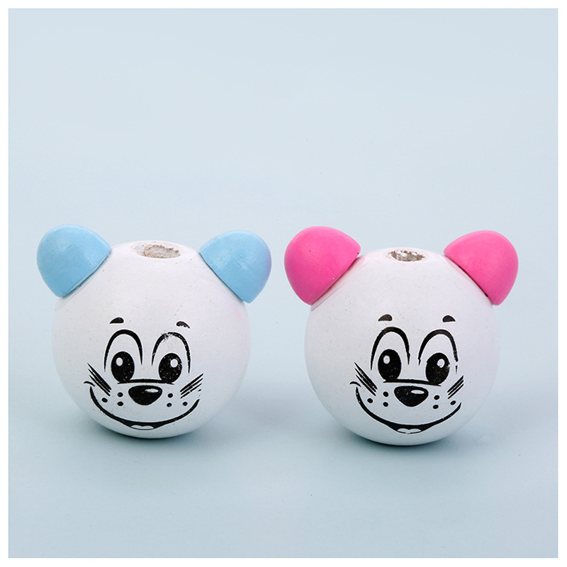 Cartoon Cute Koala Head Smiley Bear Children's Jewelry Accessories Diy Piercing Accessories Handmade Necklace Manufacturers Direct Supply Item Picture