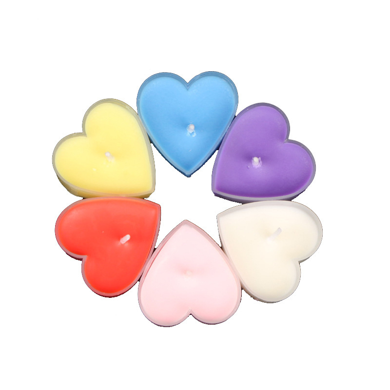 Creative Plastic Heart-Shaped Candle Aromatherapy Candle Romantic Birthday Candle Aromatherapy Love Lover Candle Dinner Candle (Price Negotiable) Item Picture