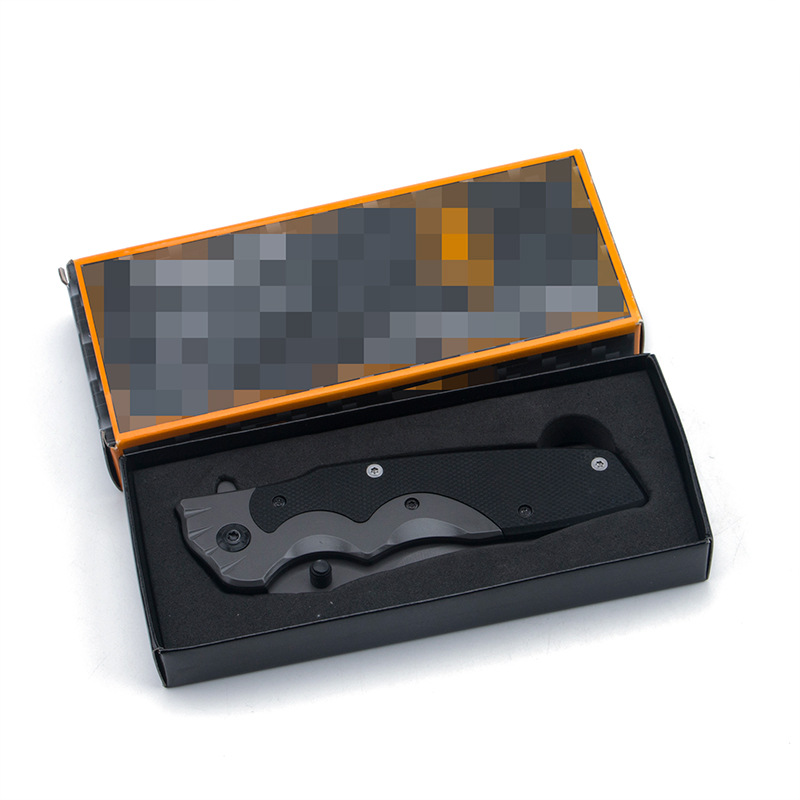 Outdoor folding knife, portable high-hardness sharp knife, wilderness tactical survival self-defense multi-functional knife, fruit knife Item Picture