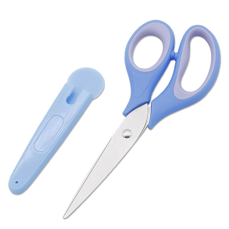 6-inch creative student stationery scissors, rubber and plastic children's scissors from Yangjiang manufacturer details Picture