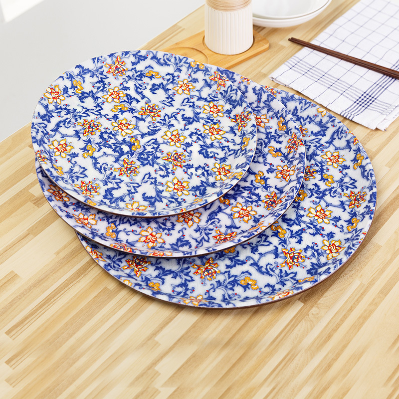 Round Tray Round Tray Catering Tray Hotel Tray Plastic Tray Non-Slip Tray Application Scenario