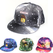 ROBLOX帽子 跨境电商新款印花星空棒球帽 情侣街头时尚嘻哈平沿帽