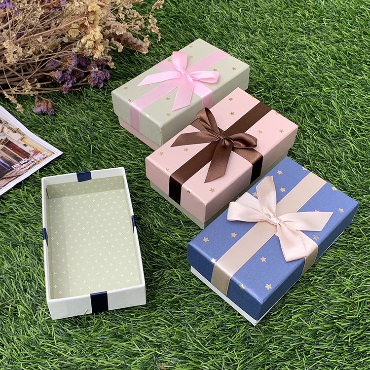 厂家批发礼品盒 现货供应圣诞节纸盒首饰化妆品礼物盒 4个1包装盒详情图4