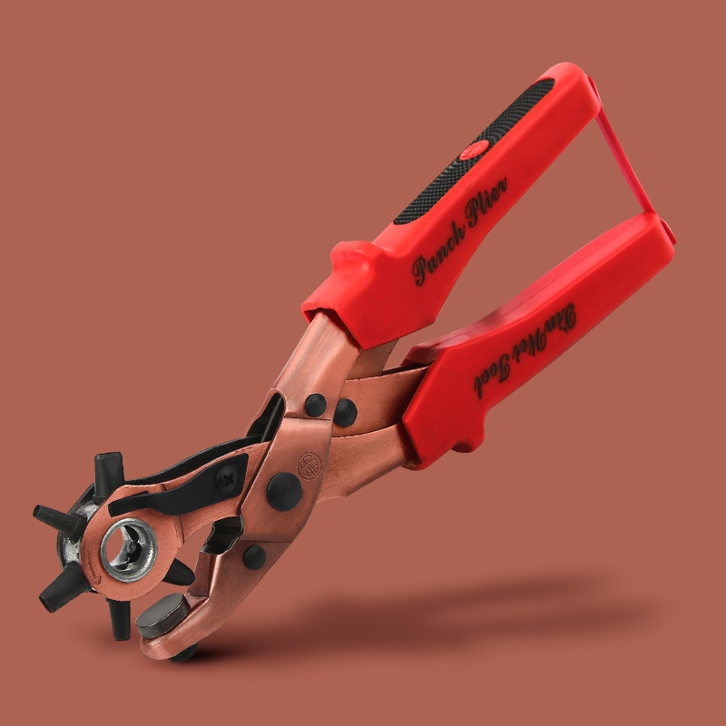 多功能古铜钢垫打孔钳 耐用省力型打眼器皮带腰带PVC包包打洞机