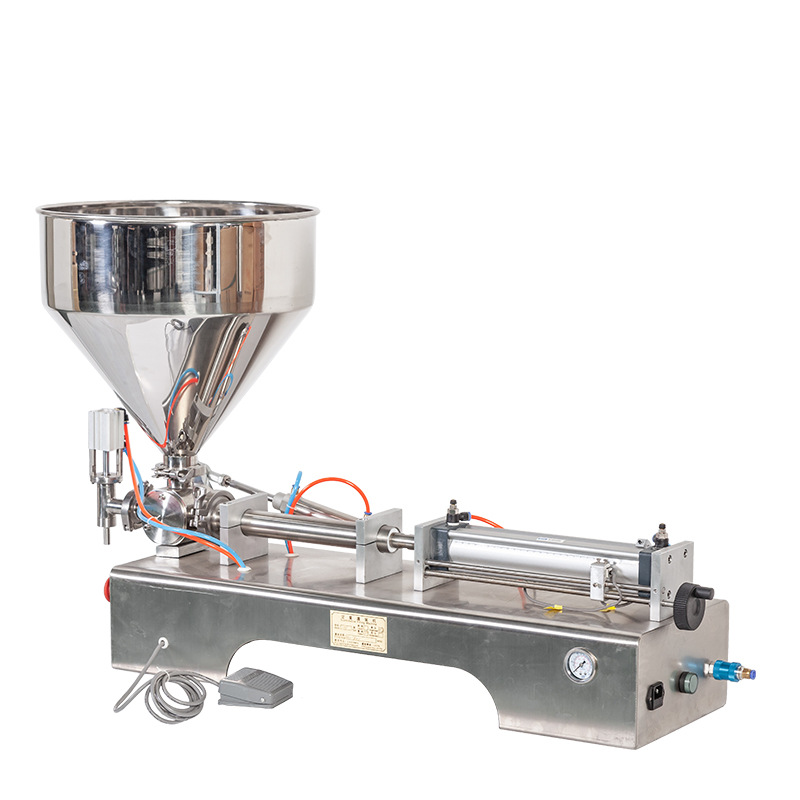 Universal Horizontal Pneumatic Paste Filling Machine Cosmetics Essential Oil Honey Toothpaste Paste Quantitative Liquid Filling Machine Item Picture