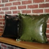 Cross-border American-style faux leather sofa pillowcases, industrial-style bar soft furnishings, decorative leather sofa pillowcases Specification image
