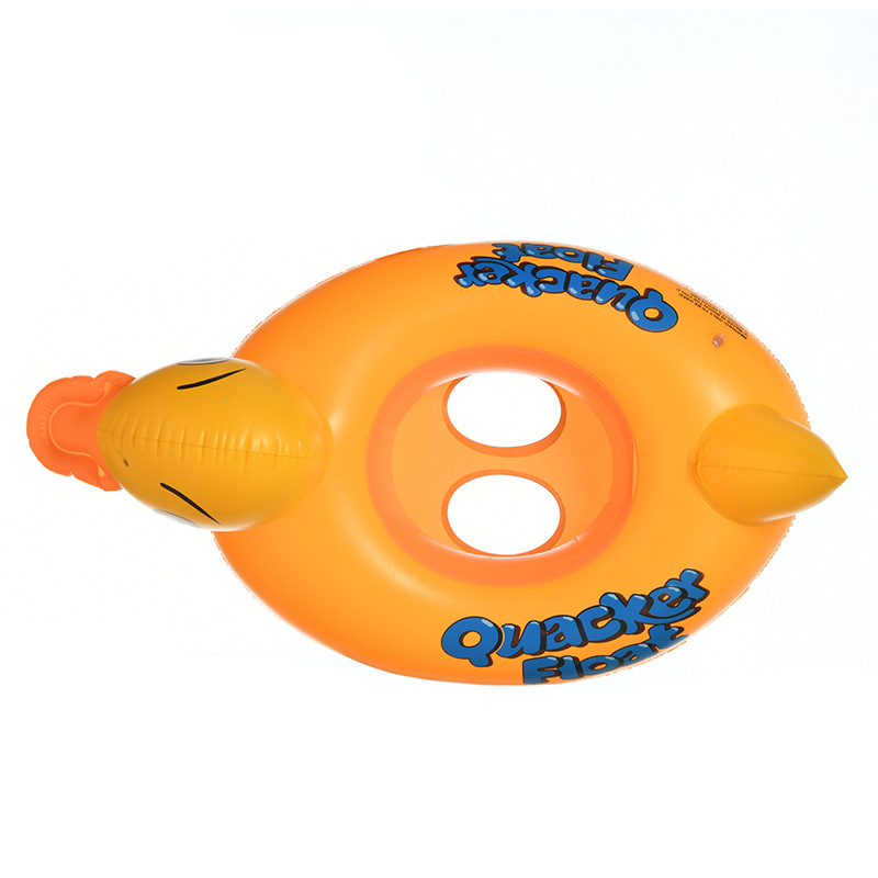黄鸭坐艇鸭子座艇儿童游泳圈水上充气玩具充气艇戏水坐圈游艇批发详情图5