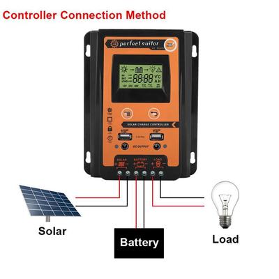 新爆款PWM太阳能控制器12V24V30A 50A 70A太阳能电池充放电控制器详情图3