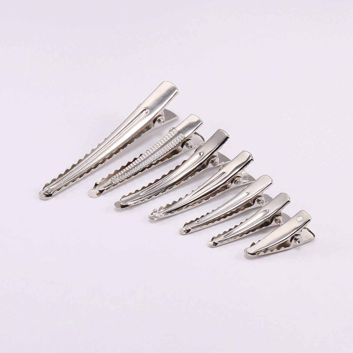 Flat Mouth Clip Needle Mouth Clip Duck Mouth Clip Korean Hairpin Accessories Jewelry Diy Hair Accessories Metal Plate Elastic Hairpin