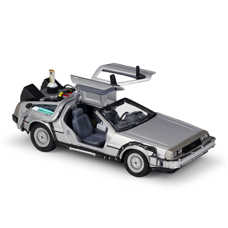 WELLY 1:24 movie Ready Player One Back to the Future Simulation alloy car Model Toy gift Item Picture
