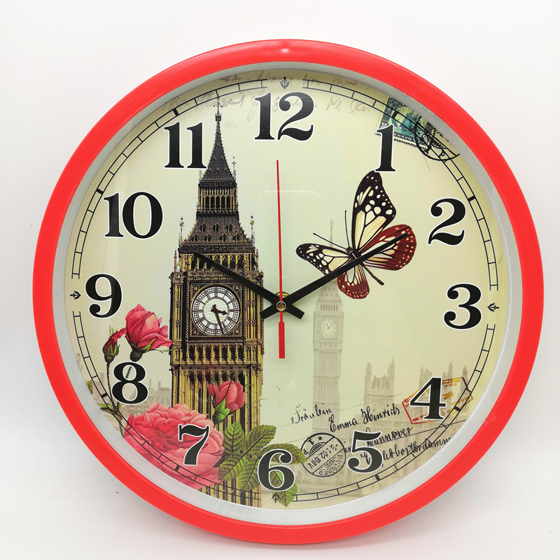 12-inch 30CM European-style candy-colored wall clock, a best-selling foreign trade product Specification image