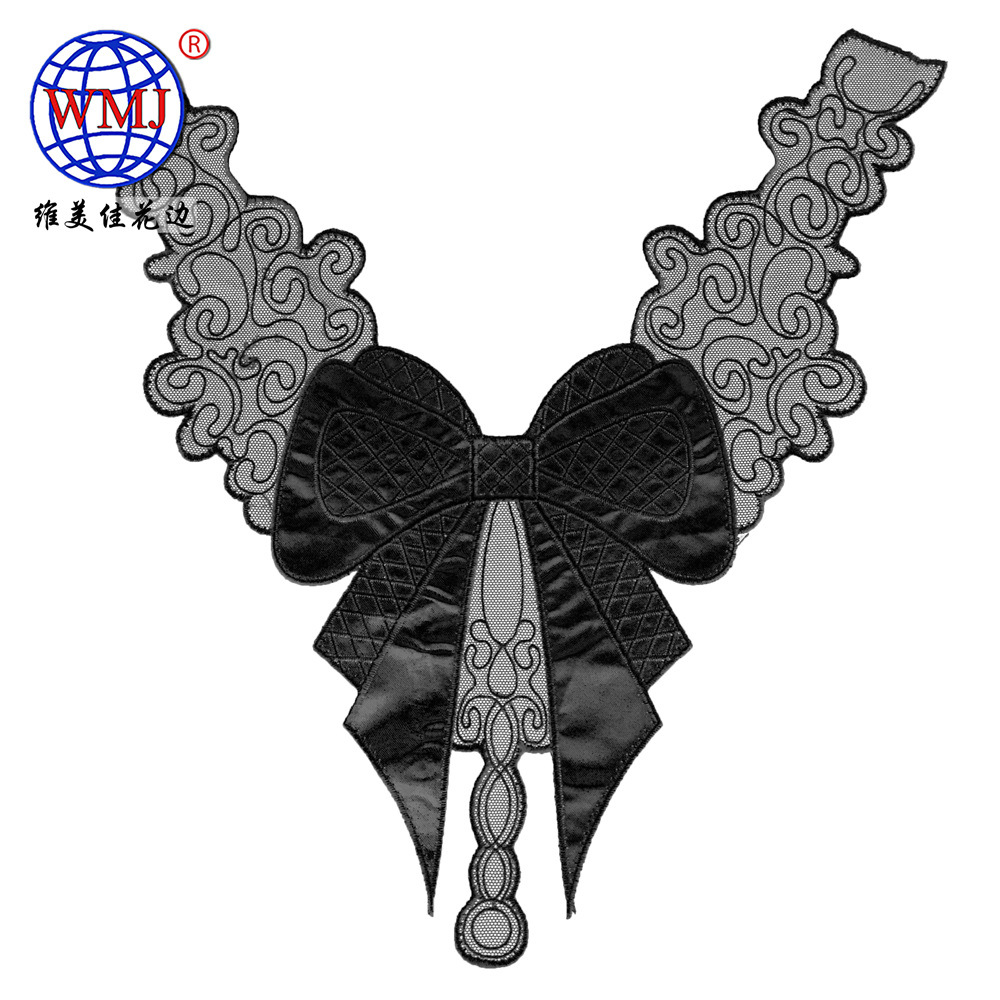 网布绣花/维美佳水溶蕾/DIY韩版黑白底实物图