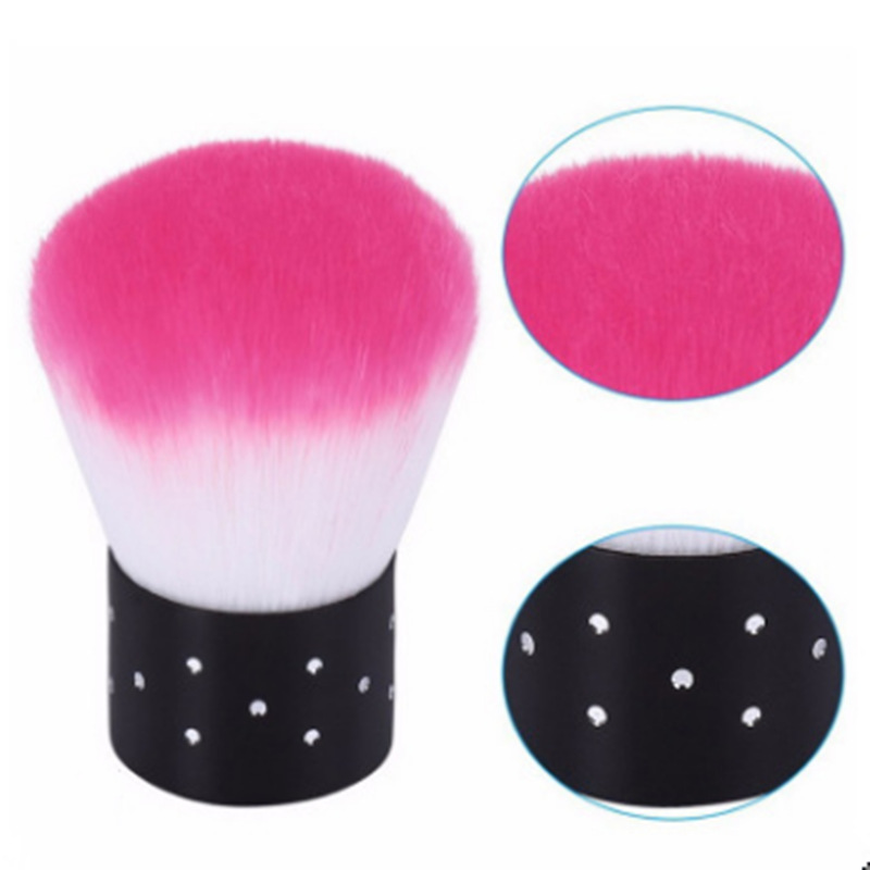 shanilak nail tools Soft-bristled mushroom brush, nail cleaning brush with drill base, ultra-thin semi-attached nail plate, dust-compatible brush in stock Specification image