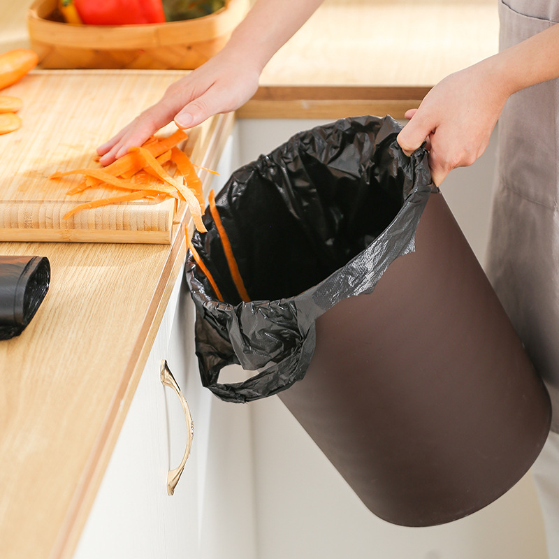 厂家批发大号手提背心式垃圾袋 加厚黑色袋厨房家用一次性垃圾袋