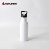 Heat-transferable blank 600ML large-mouth flat-bottomed 201 stainless steel sports water bottle creative commemorative cup details Picture