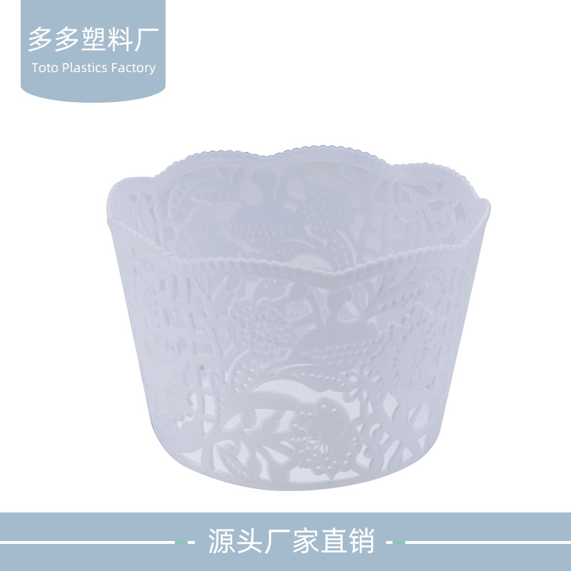 Manufacturers Supply 2019 Explosive Pp Material Storage Basket Home Hollow Finishing Storage Basket Drain Basket