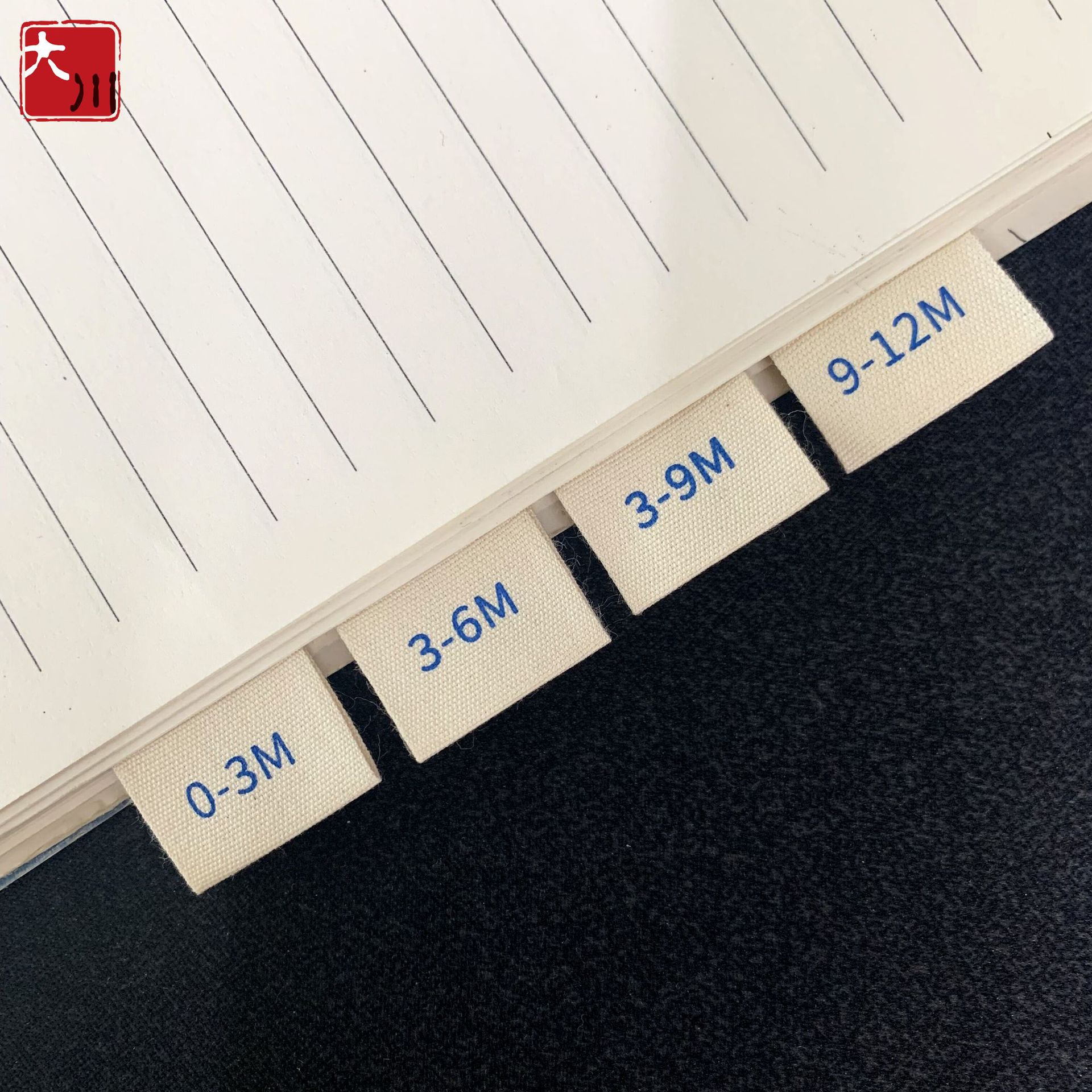 童装全棉水洗标丝印领标定 做 100%纯棉带超柔软尺码标不掉色印唛详情12