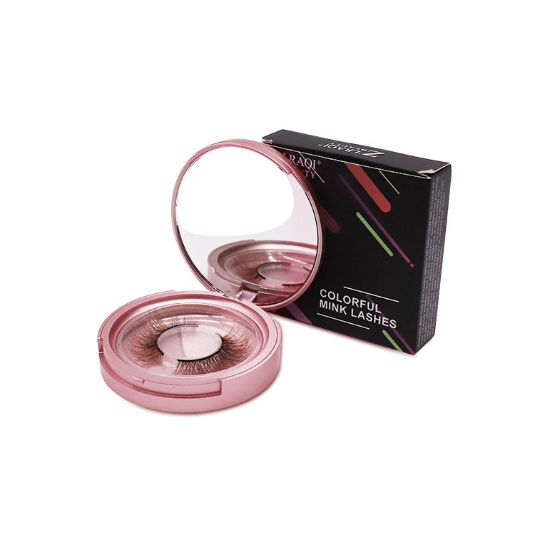 Cross-border colored false eyelashes 9d mink colored eyelashes, European and American curly and slender colored eyelashes shanilak Item Picture