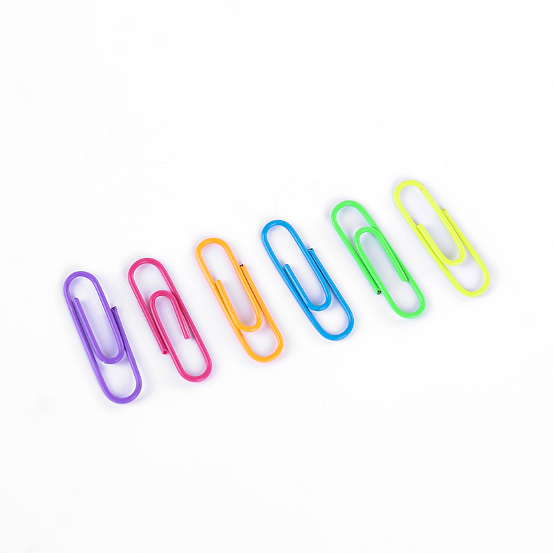 Creative and cute colorful paper clips, file storage, office supplies, binding stationery, paper clip box wholesale Item Picture