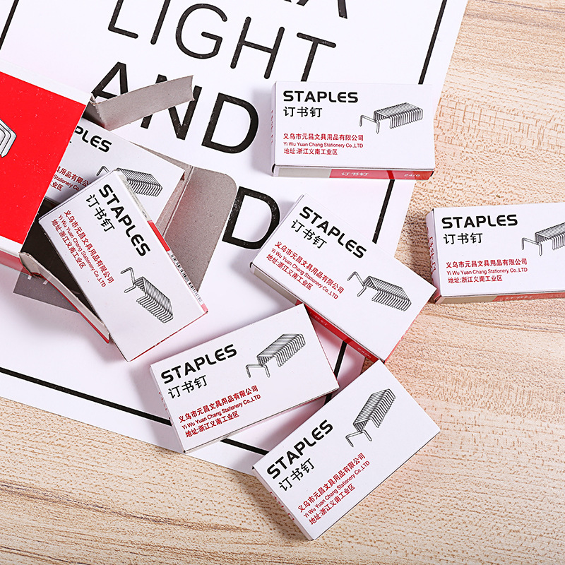 Factory direct supply of No. 10 staples wholesale, universal small staples with strong penetration, durable and rust-proof binding pins details Picture