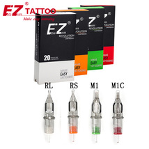 EZ纹身一体针 常规圆针RL收口 散口RS 直排针M1 弧排针M1C 20支